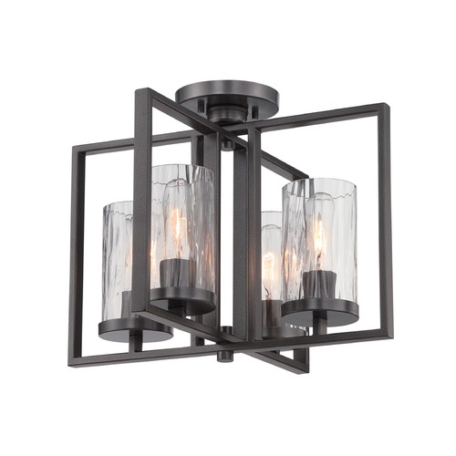 Designers Fountain Elements Charcoal Semi-Flushmount Light