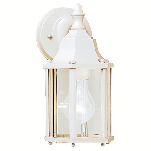 Outdoor Wall Light with Clear Glass in White by Kichler Lighting