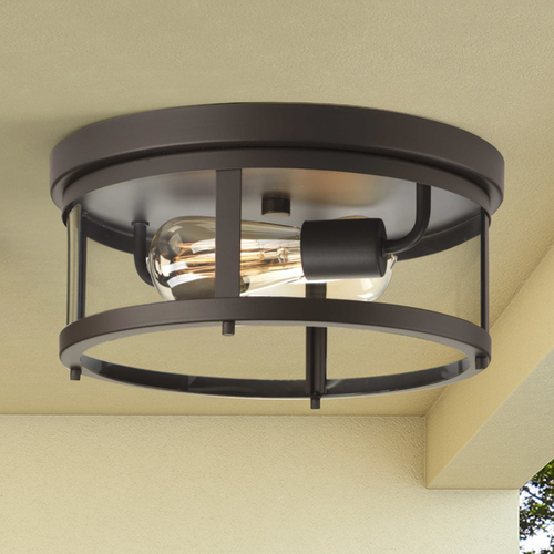 Gunther Antique Bronze Flush Mount by Progress Lighting