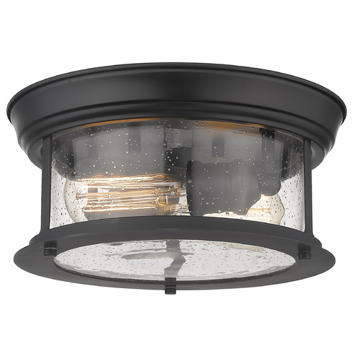Sonna Matte Black Flush Mount by Z-Lite