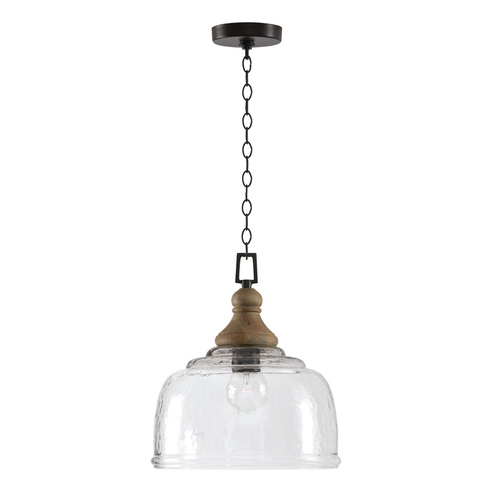 Julian 14-Inch Pendant in Grey Wash & Iron Silk by Capital Lighting