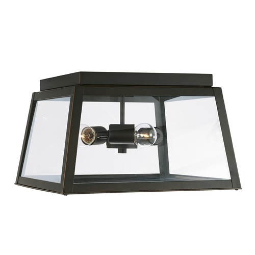 HomePlace by Capital Lighting Leighton 14.50-Inch Oiled Bronze Outdoor Flush Mount by HomePlace by Capital Lighting 943736OZ