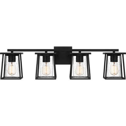 Quoizel Lighting Lodge Bathroom Light in Matte Black by Quoizel Lighting LDG8633MBK