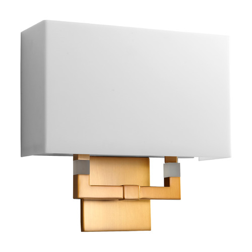 Chameleon Large LED Acrylic Wall Sconce in Brass by Oxygen Lighting