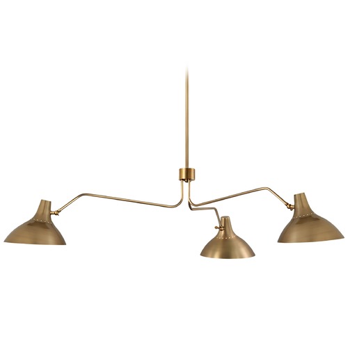 Visual Comfort Aerin Charlton Large Chandelier in Antique Brass by Visual Comfort ARN5006HAB