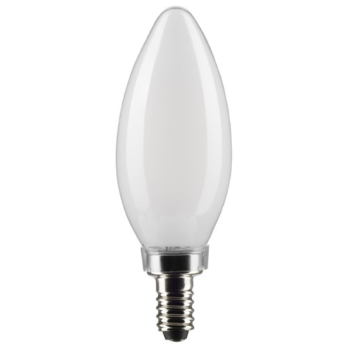 Satco Lighting 4W B11 Candelabra Base Clear LED Light Bulb in 3000K by Satco Lighting S21270