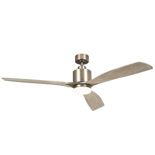 Ridley II Antique Pewter LED Ceiling Fan by Kichler Lighting