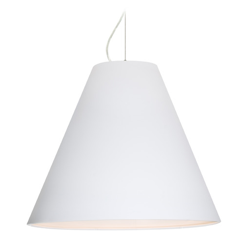 Besa Lighting Dylan Satin Nickel LED Pendant Light with Conical Shade
