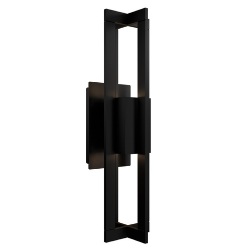 Modern Forms by WAC Lighting Modern Forms Gander Black LED Outdoor Wall Light WS-W78520-35-BK