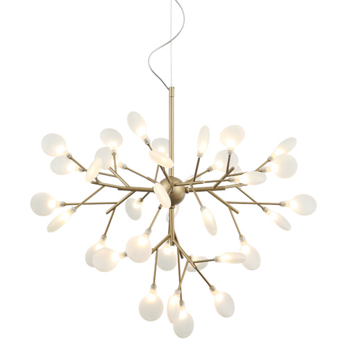 Matteo Lighting Hydragea Bloom Gold LED Chandelier