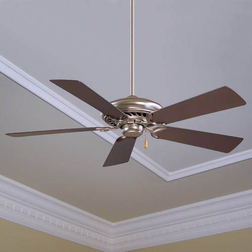 Supra 52-Inch Fan in Brushed Steel by Minka Aire
