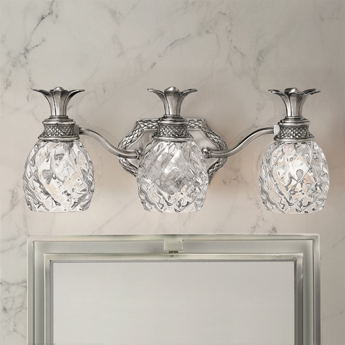 Plantation 21-Inch Bath Light in Polished Antique Nickel by Hinkley Lighting