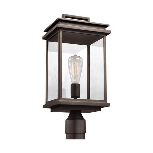 Visual Comfort Studio Collection Glenview Outdoor Post Light in Bronze by Visual Comfort Studio OL13607ANBZ