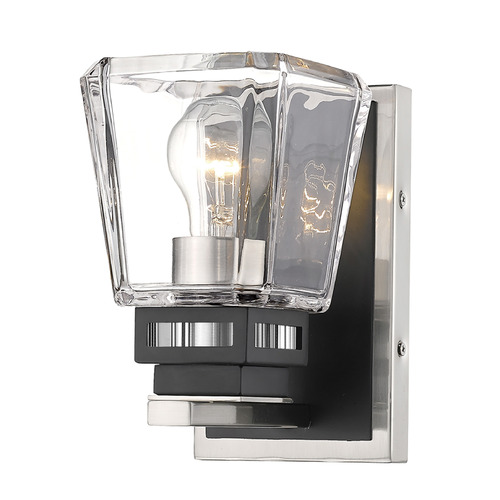 Jackson Brushed Nickel & Matte Black Sconce by Z-Lite