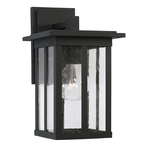 Capital Lighting Barrett 12.25-Inch Outdoor Wall Light in Black by HomePlace by Capital Lighting 943811BK