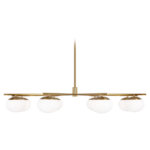 Visual Comfort Studio Collection Ellen Degeneres Lune Burnished Brass LED Chandelier