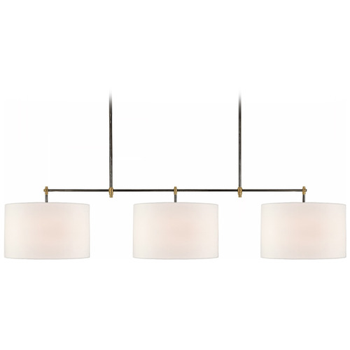Thomas OBrien Bryant Billiard Light in Bronze & Brass by VC Signature
