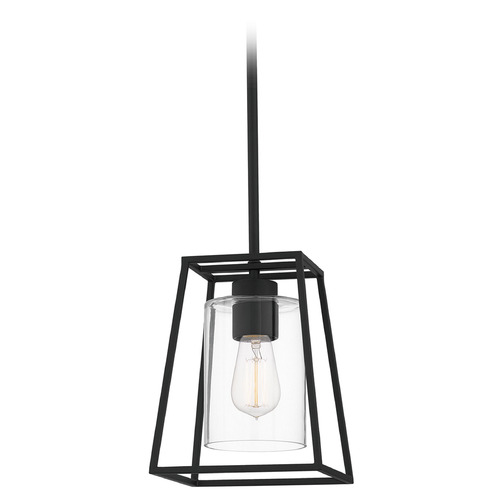 Prescott Matte Black Mini Pendant by Quoizel Lighting
