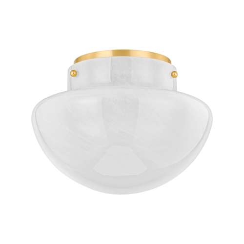 Lilou 13-Inch Flush Mount in Aged Brass by Mitzi by Hudson Valley