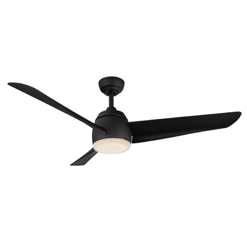 Kuzco Lighting Thalia Matte Black LED Ceiling Fan with Light