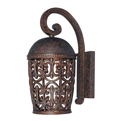 Outdoor Wall Light in Burnt Umber Finish