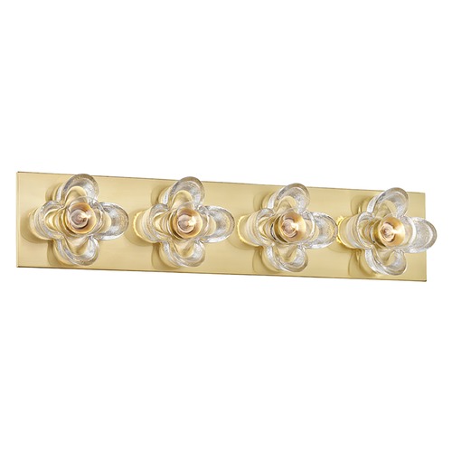 Shea Aged Brass Bathroom Light by Mitzi by Hudson Valley