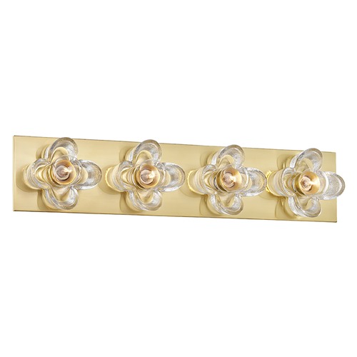 Mitzi by Hudson Valley Shea Aged Brass Bathroom Light by Mitzi by Hudson Valley H410304-AGB