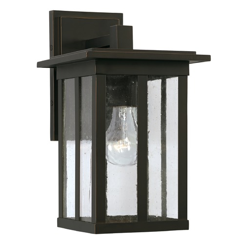 HomePlace by Capital Lighting Barrett 12.25-Inch Outdoor Wall Lantern in Oiled Bronze by HomePlace by Capital Lighting 943811OZ