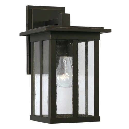 Barrett 12.25-Inch Outdoor Wall Lantern in Oiled Bronze by HomePlace by Capital Lighting