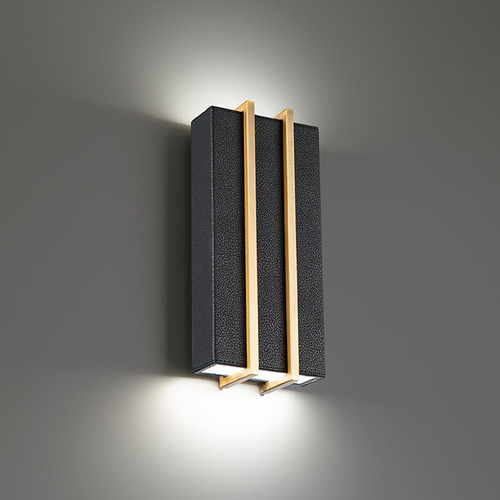Poet Black & Aged Brass LED Sconce by Modern Forms