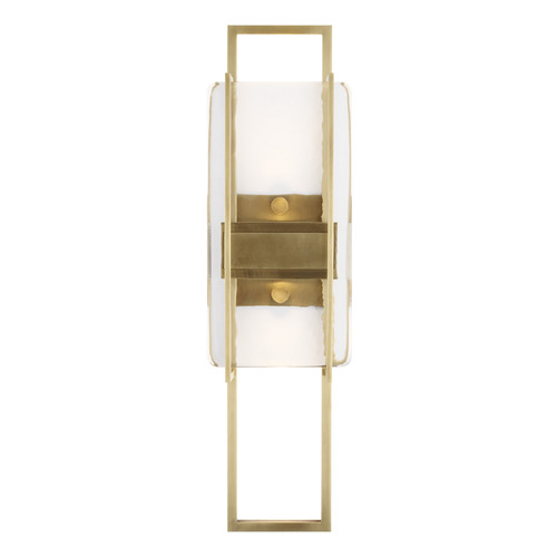 Visual Comfort Modern Collection Mick De Giulio Duelle 18-Inch 277V LED Sconce in Brass by Visual Comfort Modern 700WSDUE18NB-LED927-277