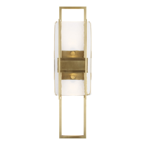 Mick De Giulio Duelle 18-Inch 277V LED Sconce in Brass by Visual Comfort Modern