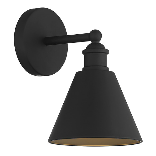 10-Inch Wall Sconce in Matte Black by Meridian