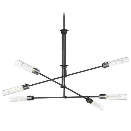 Maxim Lighting Equilibrium Black LED Pendant Light with Cylindrical Shade