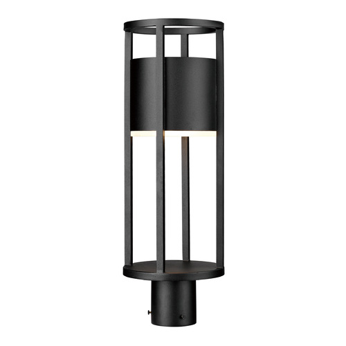 Z-Lite Luca Black LED Post Light by Z-Lite 517PHM-BK-LED