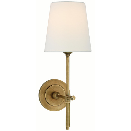 Visual Comfort Signature Collection Visual Comfort Signature Collection Thomas O'brien Bryant Hand-Rubbed Antique Brass Sconce TOB2002HAB-L