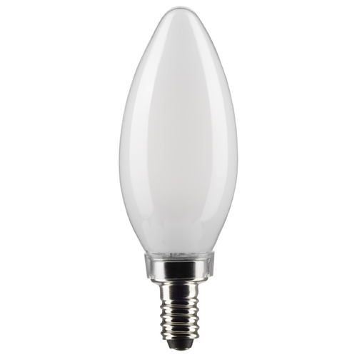 Satco Lighting 4W B11 Candelabra Base Clear LED Light Bulb in 4000K by Satco Lighting S21272