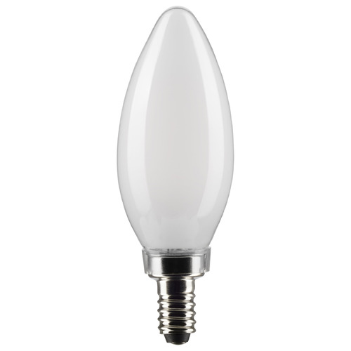 4W B11 Candelabra Base Clear LED Light Bulb in 5000K by Satco Lighting