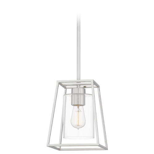 Quoizel Lighting Prescott Brushed Nickel Mini Pendant by Quoizel Lighting PRC1508BN