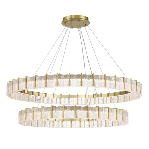 Sevryn 2-Tier LED Chandelier in Soft Brass by Minka Lavery