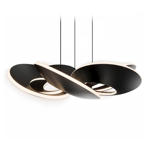 Modern Forms Planetarium Black LED Pendant Light with Bowl / Dome Shade