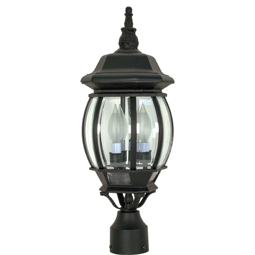 Central Park Textured Black Post Light by Nuvo Lighting