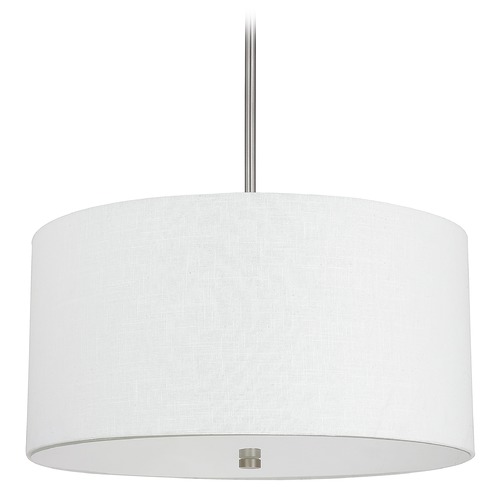 Capital Lighting Loft 24-Inch Drum Pendant in Matte Nickel by Capital Lighting 3922MN-623