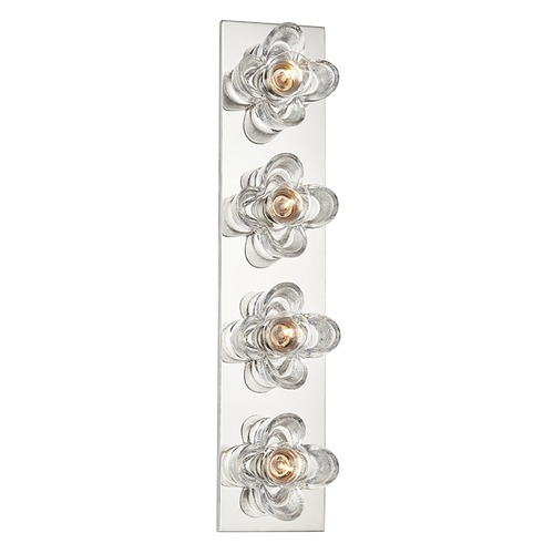Mitzi by Hudson Valley Shea Polished Nickel Bathroom Light by Mitzi by Hudson Valley H410304-PN