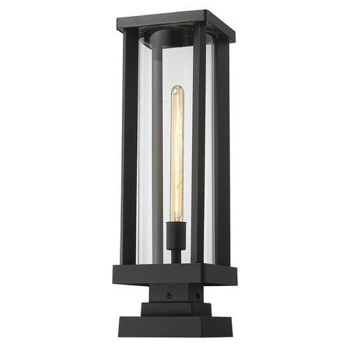 Z-Lite Glenwood Black Post Light by Z-Lite 586PHBS-SQPM-BK