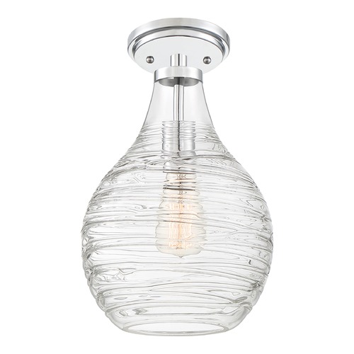 Genie Polished Chrome Semi-Flush by Quoizel Lighting