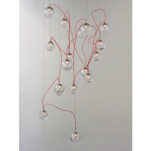 ET2 Lighting Bobble 16-Light LED Pendant in Polished Chrome by ET2 Lighting E20656-91PC