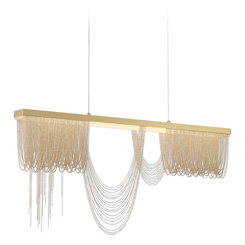 Eurofase Lighting Tenda 36-Inch Linear LED Chandelier in Gold by Eurofase Lighting 39283-016