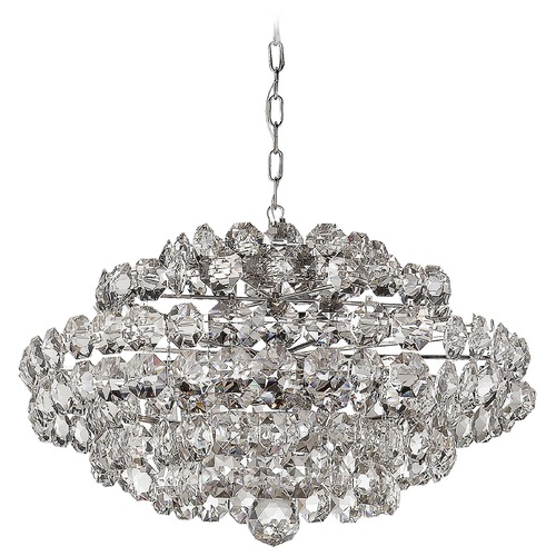 Visual Comfort Signature Collection Aerin Sanger Small Chandelier in Polished Nickel by Visual Comfort Signature ARN5105PNCG