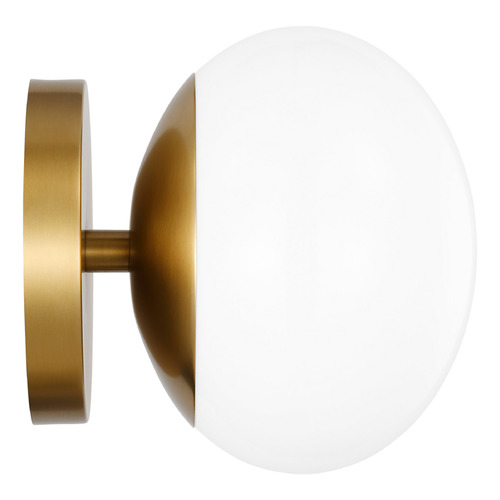Visual Comfort Studio Collection Ellen Degeneres Lune Burnished Brass LED Sconce